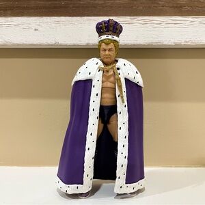WWE King Harley Race Rare Elite Wrestling Action Figure Toy with Robe and Crown